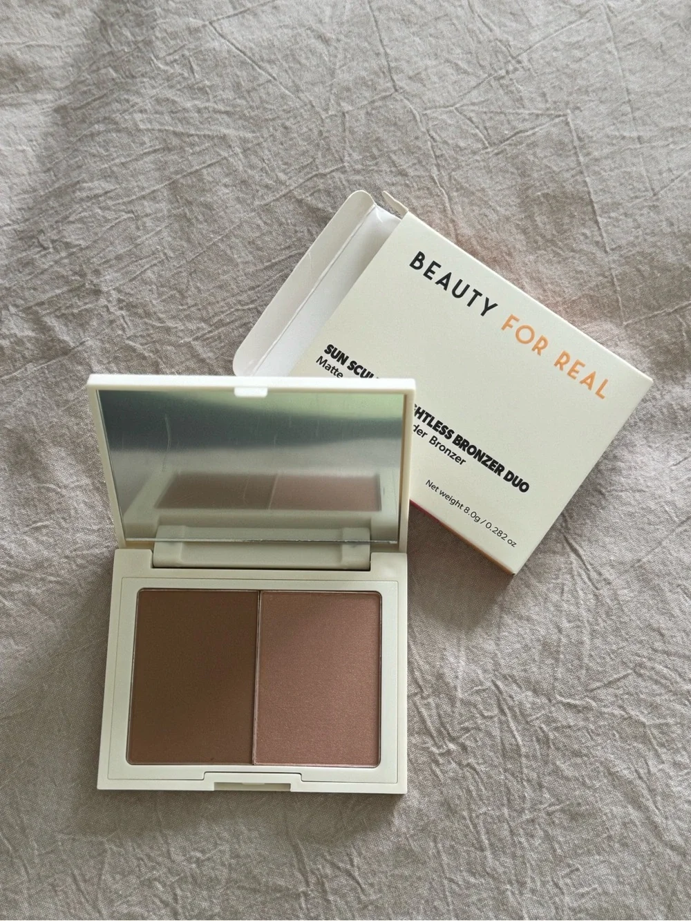 Beauty For Real Sun Sculpt Weightless Bronzer Duo - Tan